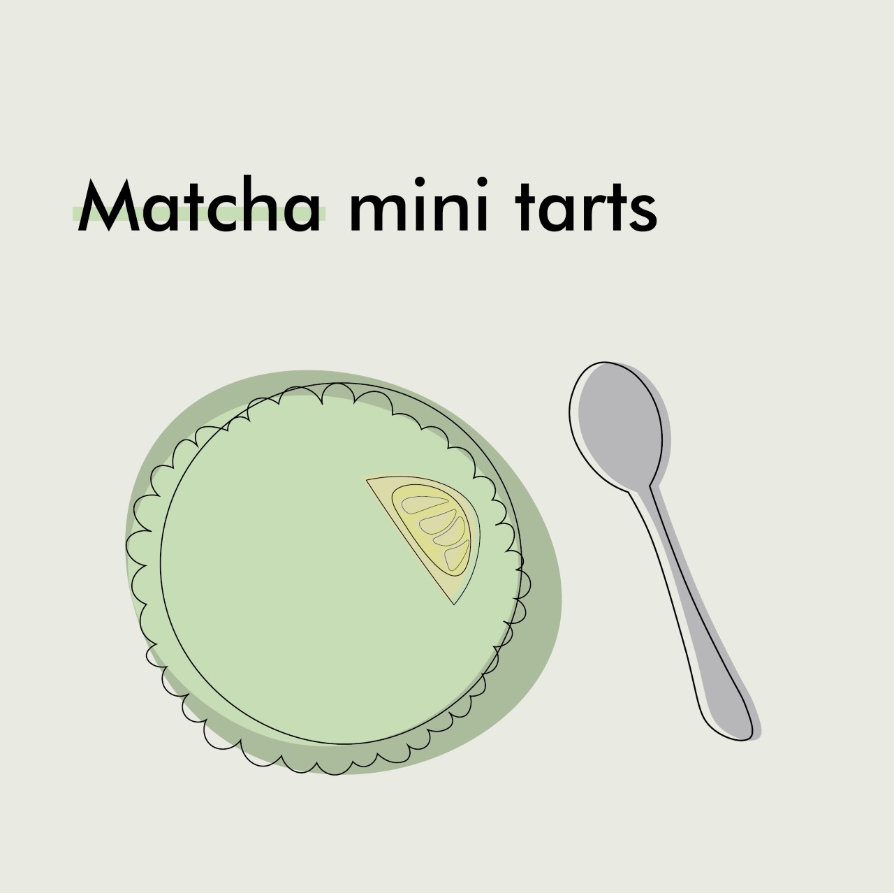 Mini citrónové tortičky s matchou